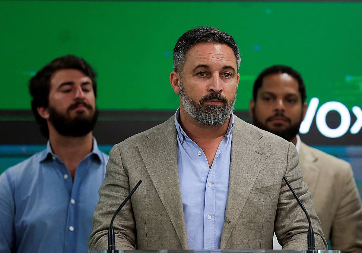 García-Gallardo, Abascal y Garriga, la noche electoral del 23J
