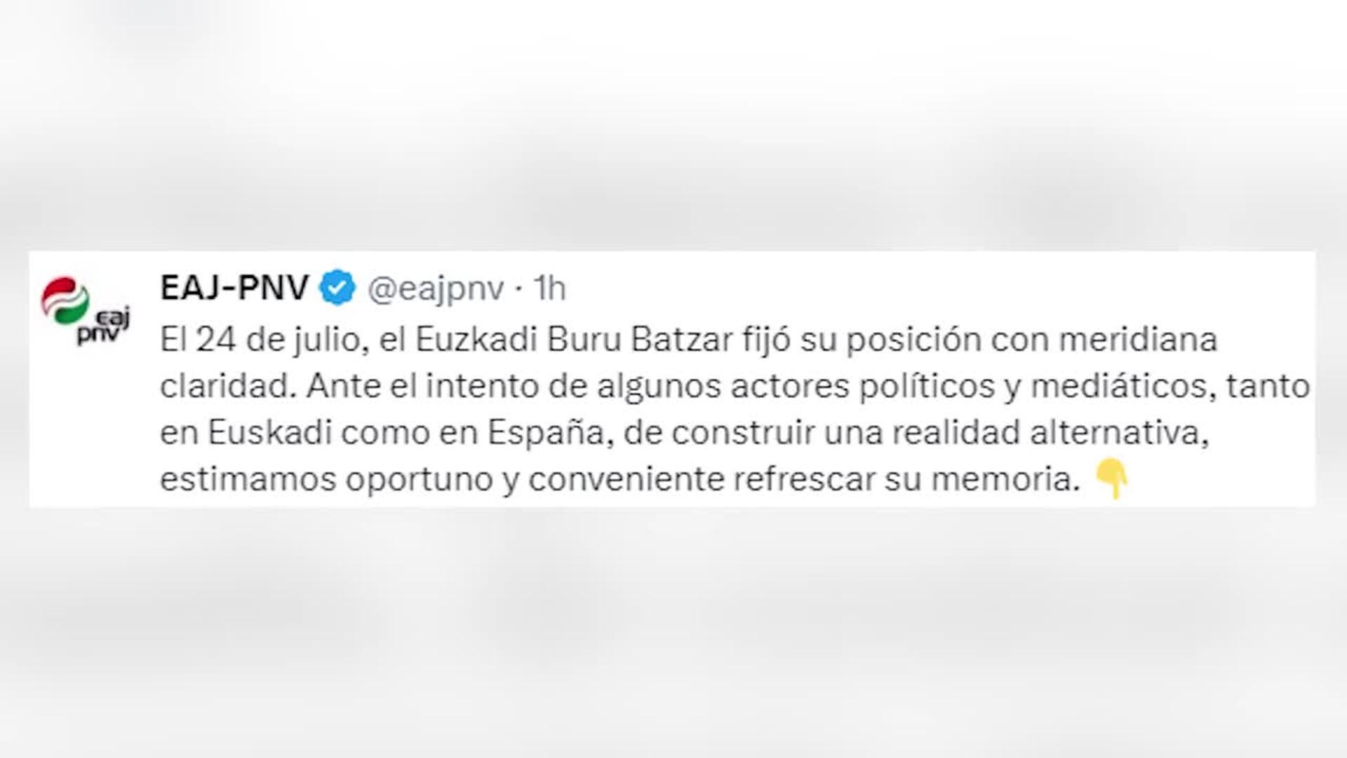 El PP anima al PNV a replantearse su negativa a Feijóo y los jeltzales responden