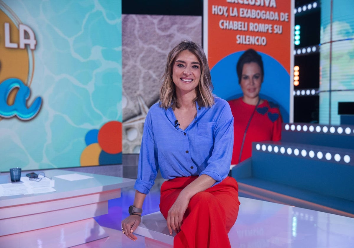 La presentadora Sandra Barneda en el plató