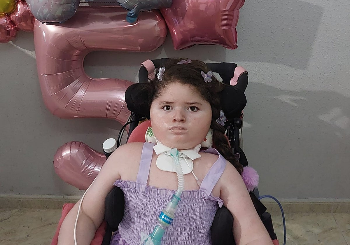 Leyla, el día de su cumpleaños