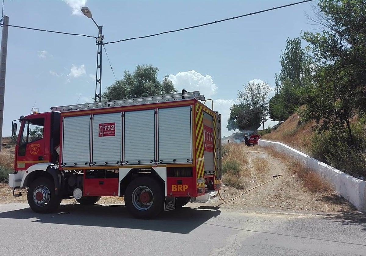 Efectivos de Bomberos de Guadix, en imagen de archivo
