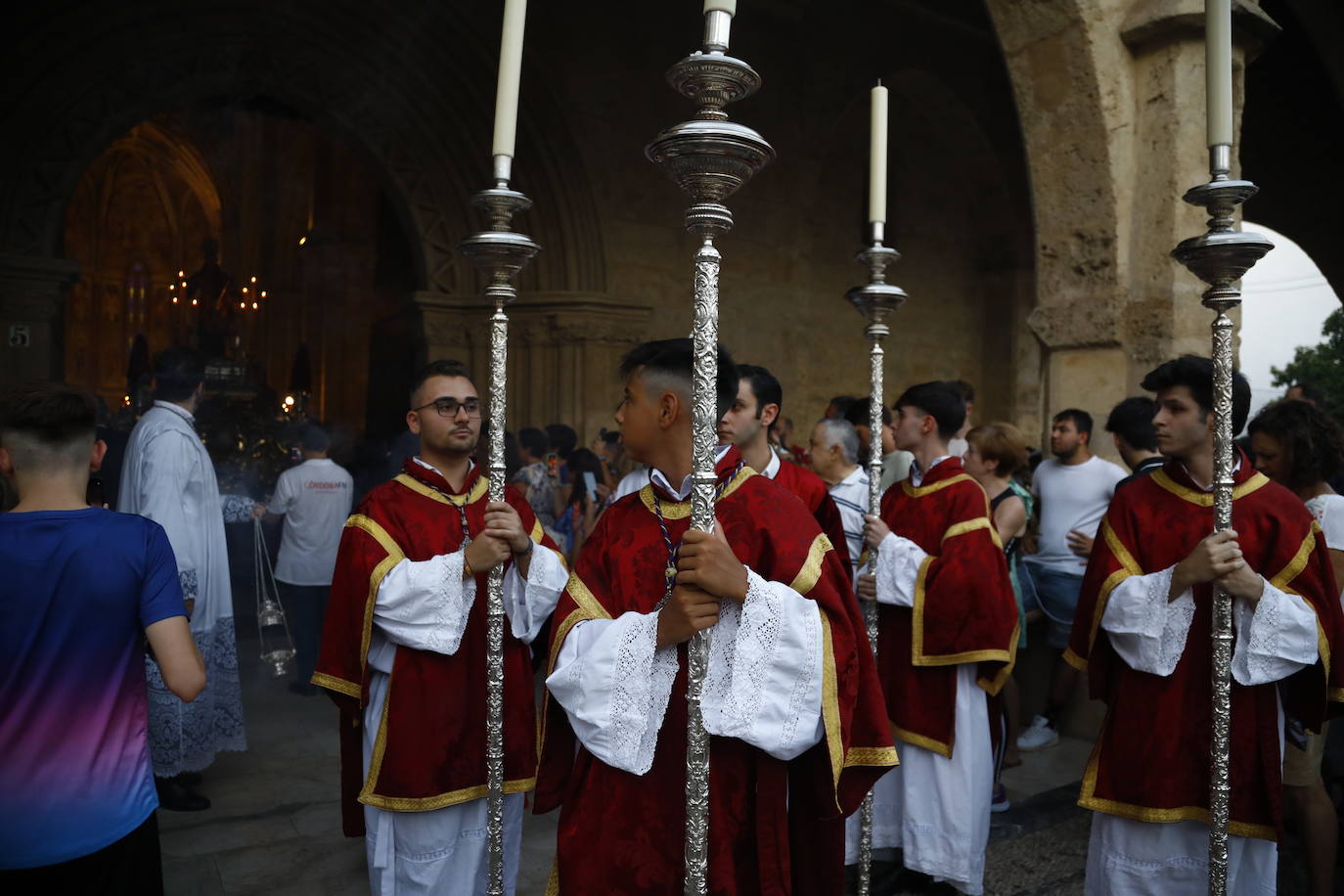La procesión de San Lorenzo mártir en Córdoba, en imágenes