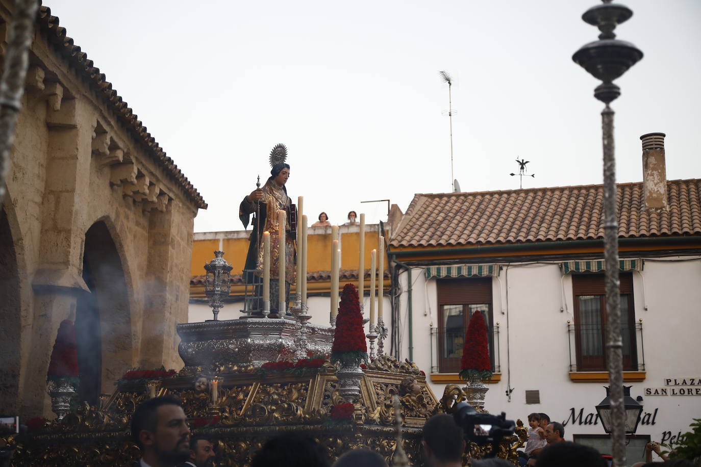 La procesión de San Lorenzo mártir en Córdoba, en imágenes