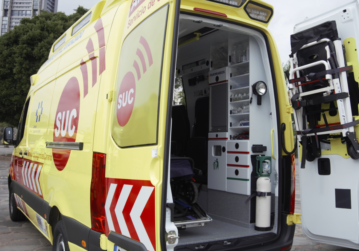 Ambulancia del SUC en foto de archivo