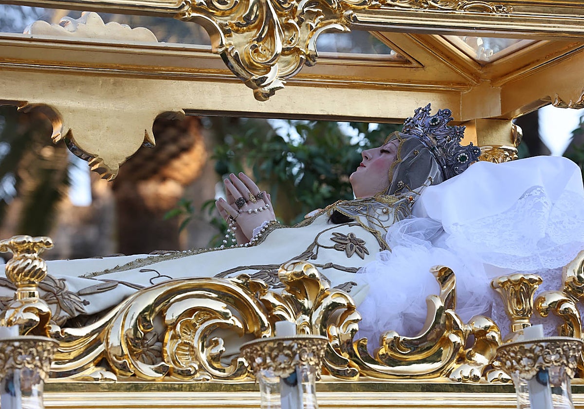 Nuestra Señora del Tránsito, durante la procesión del 15 de agosto de 2023