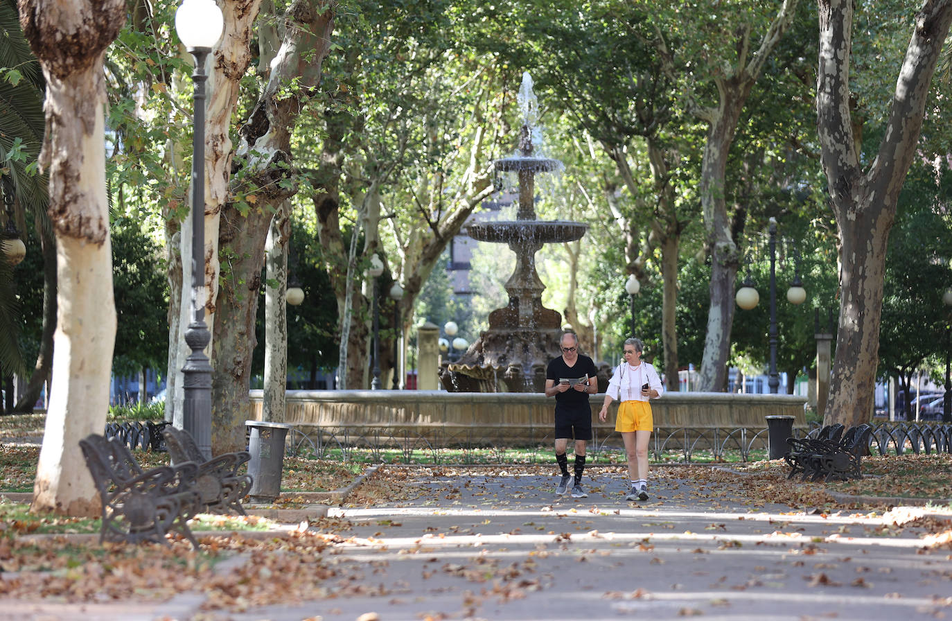 Colón, imagen otoñal en pleno agosto