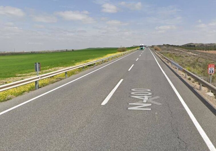 Carretera N-400, entre Toledo y Aranjuez