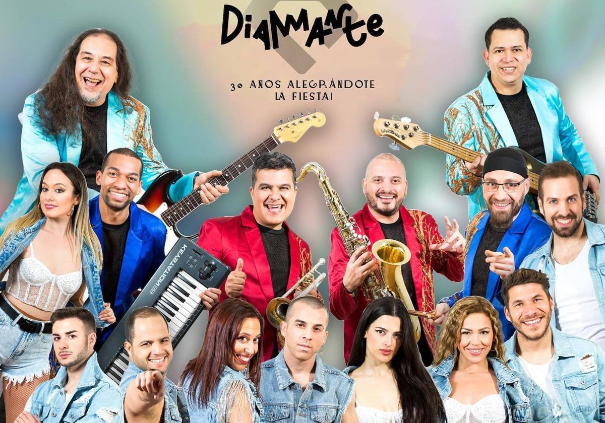 La orquesta 'Diamante' actúa esta noche en Alameda de la Sagra