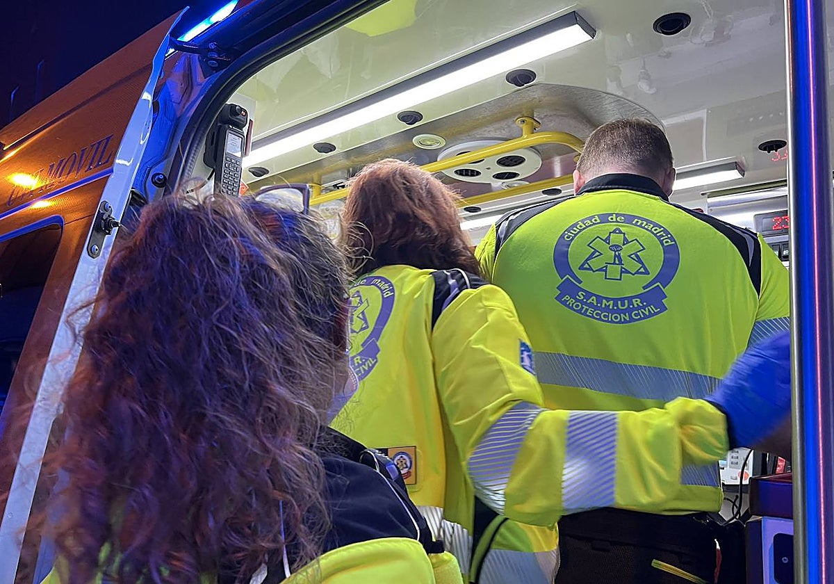 El Samur, durante una reciente intervención