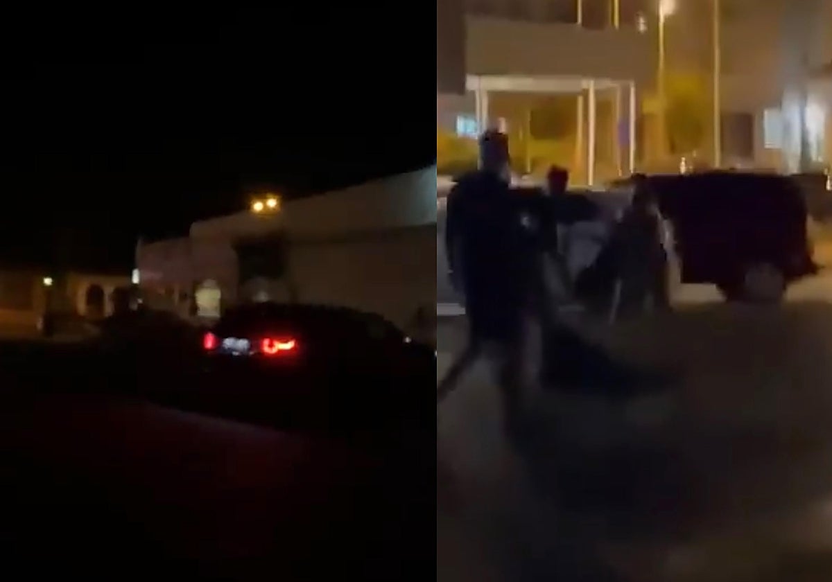 Imagen del atropello de un joven tras una reyerta en Jávea (Alicante)