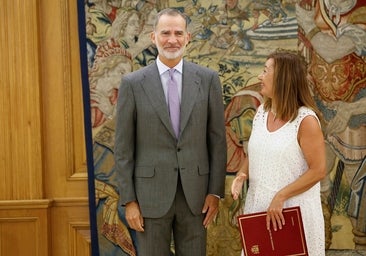 Armengol dice antes de ver al Rey que los votos que recibió para presidir el Congreso «marcan un camino» para Sánchez