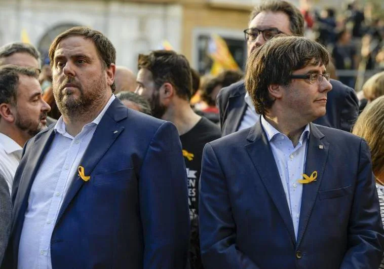 Carles Puigdemont y Oriol Junqueras en una imagen de archivo