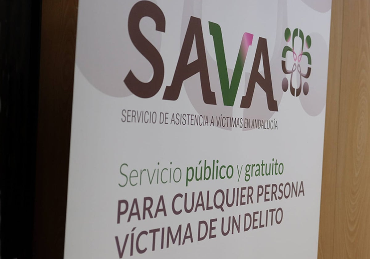 Cartel de acceso a uno de los centros donde se presta este servicio