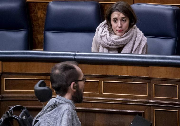 Pablo Echenique e Irene Montero