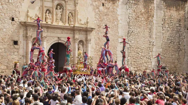 Imagen de archivo de la celebración de la Muixeranga en Algemesí