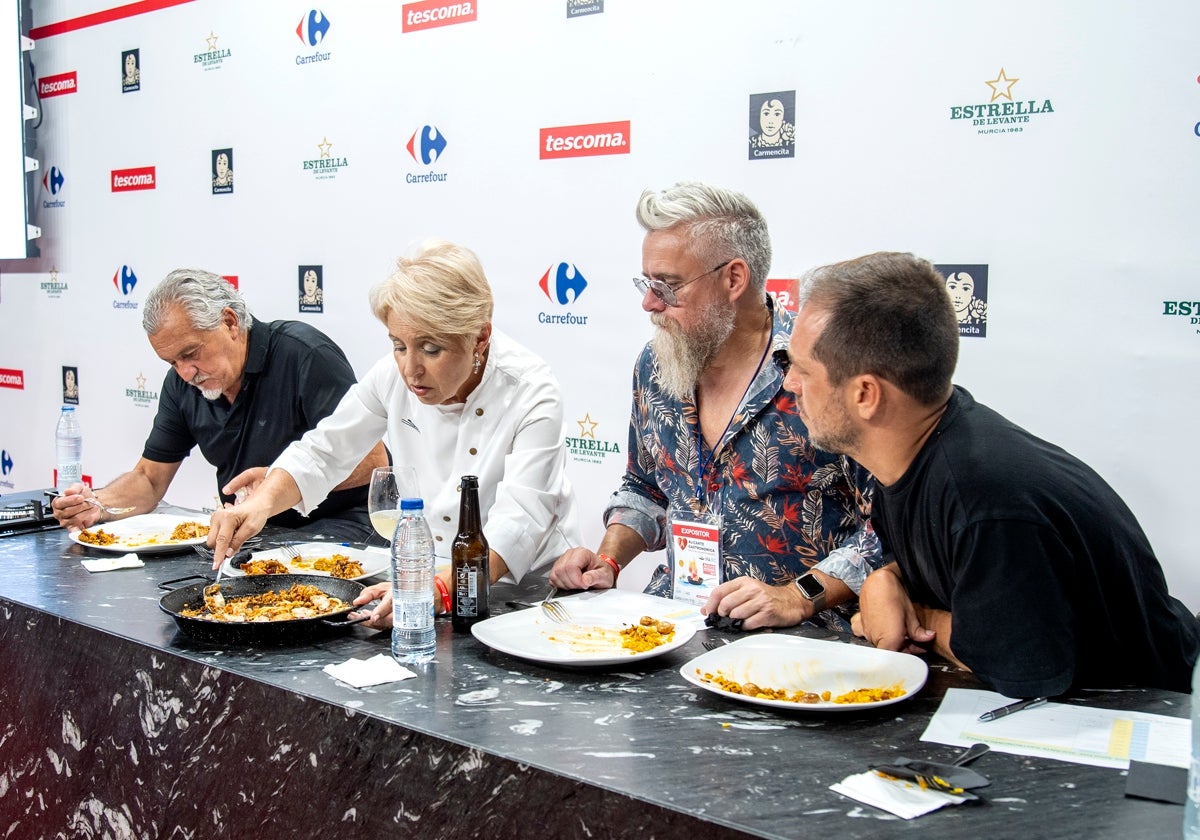 Exhibición culinaria con arroces en Alicante Gastronómica.