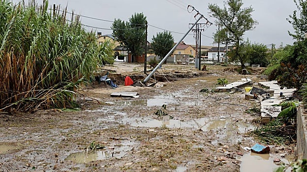 El Álamo tras el paso de la DANA