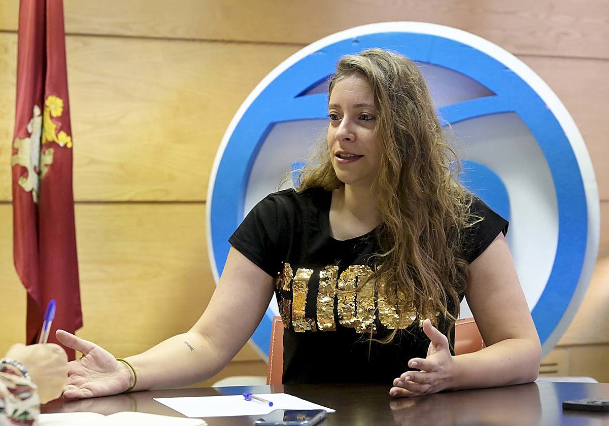 Ester Muñoz, durante la entrevista con ABC