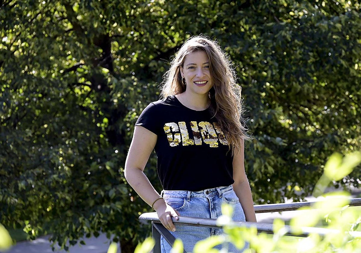 Ester Muñoz, durante la entrevista con ABC