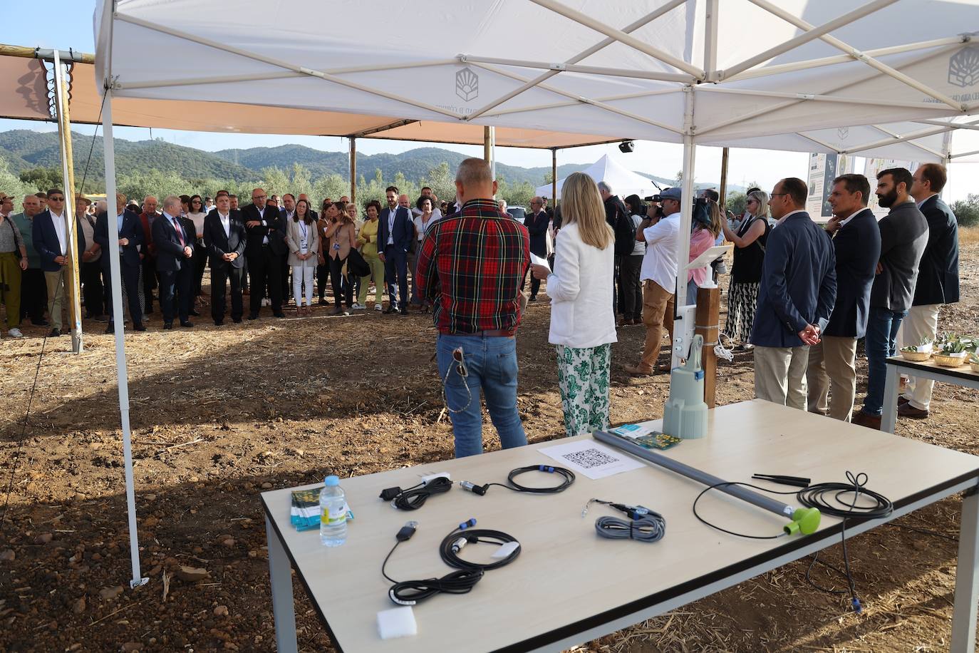 La visita de los ministros de Agricultura de la UE a la innovadora finca de Rabanales