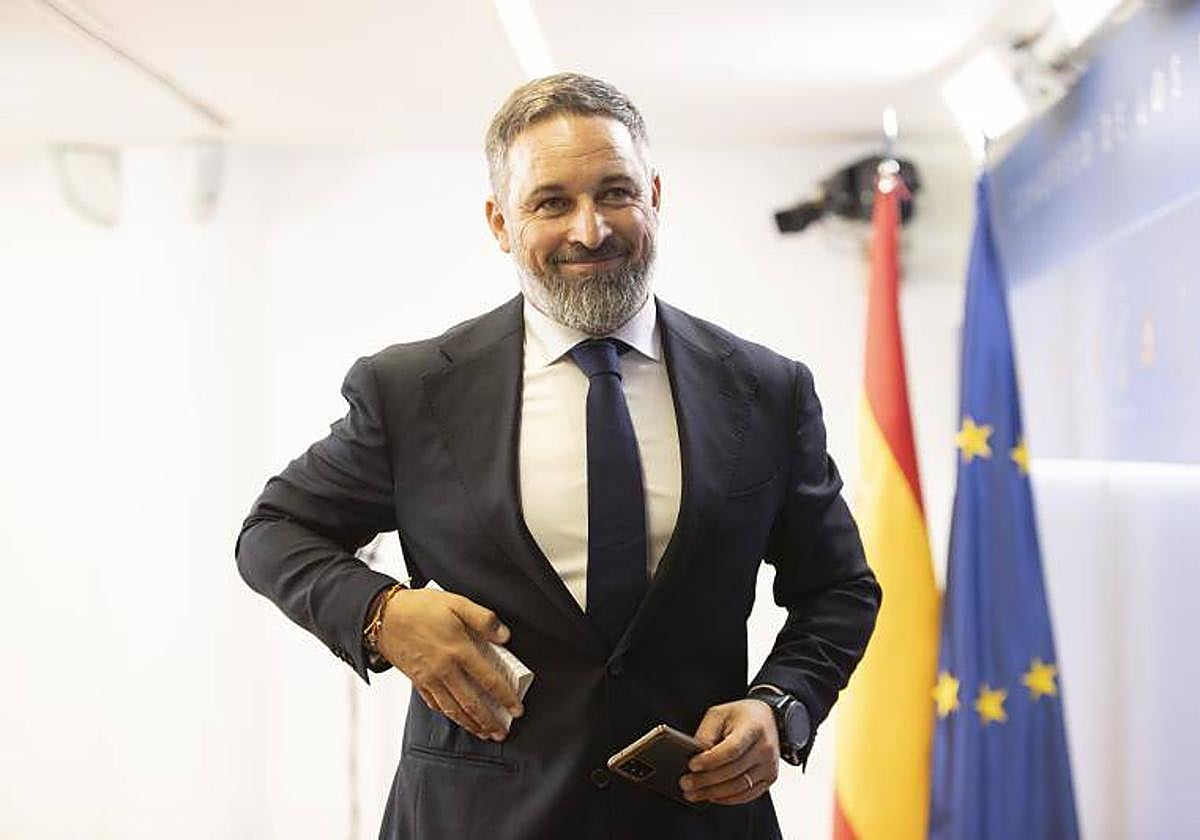 El presidente de Vox, Santiago Abascal