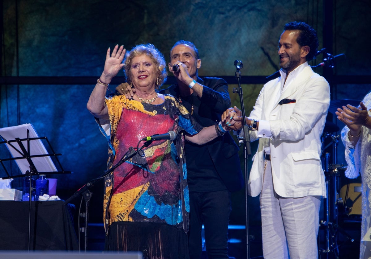 María Jiménez aquella noche en el escenario de Starlite
