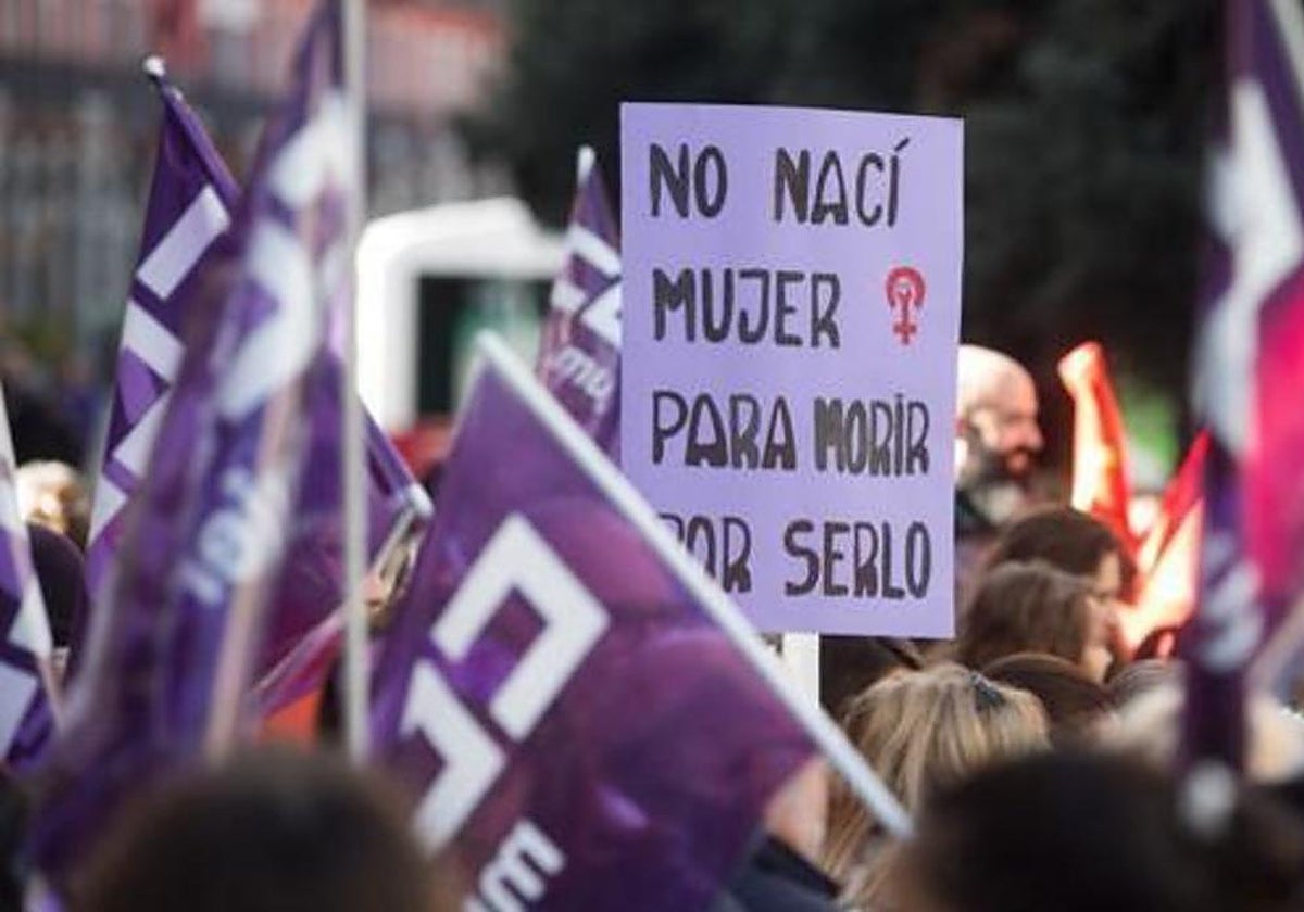 Manifestación contra la violencia de género (imagen de archivo)