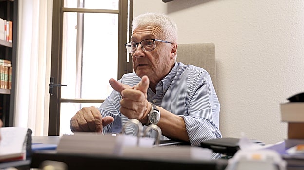 Ojeda, durante la conversación con ABC