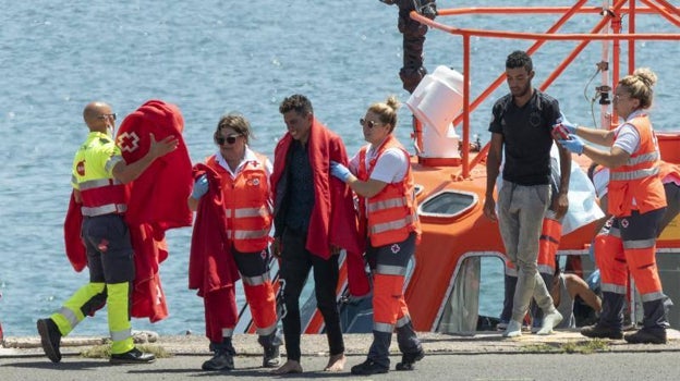 Llegada de una embarcación a Lanzarote este septiembre