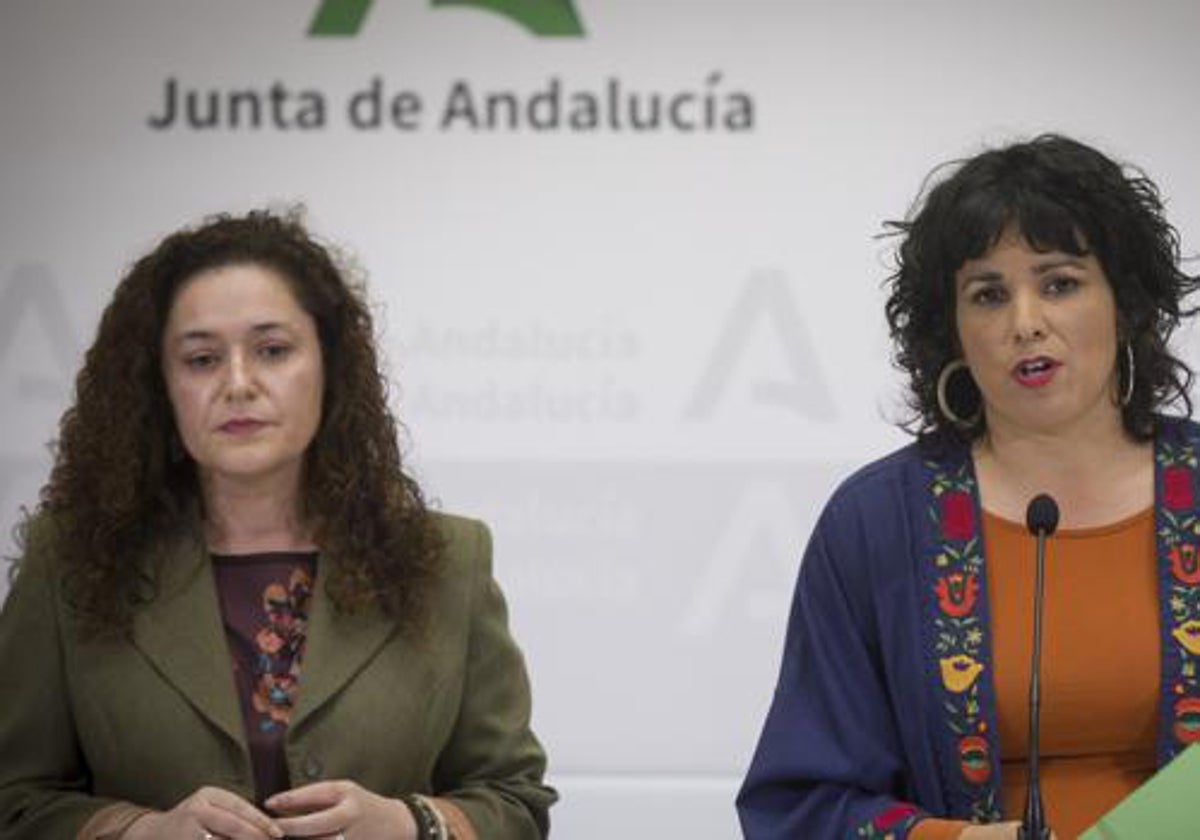 Inma NIeto y Teresa Rodríguez en una imagen de archivo