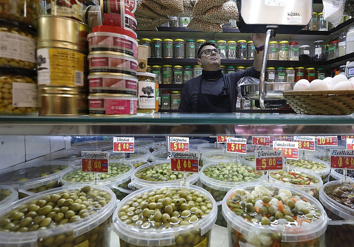 Puesto en un mercado de Córdoba