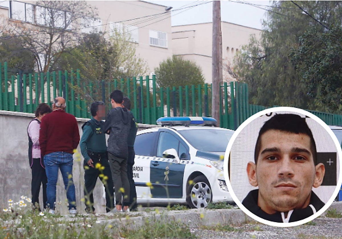 Un momento de la detención de Adonai, que aparece en el recuadro