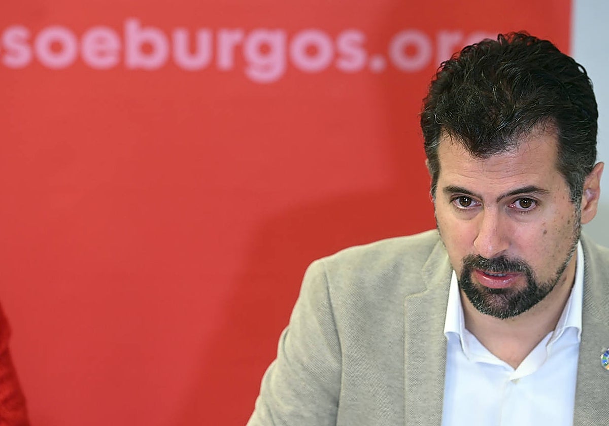 El secretario general del PSOE de Castilla y León, Luis Tudanca, imagen de archivo