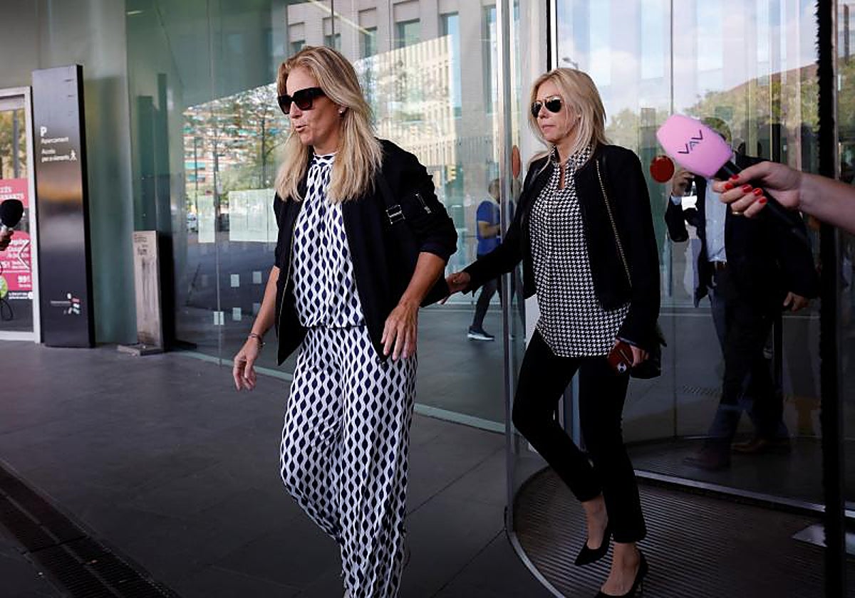 Arantxa Sánchez Vicario, a la salida del primer día de juicio