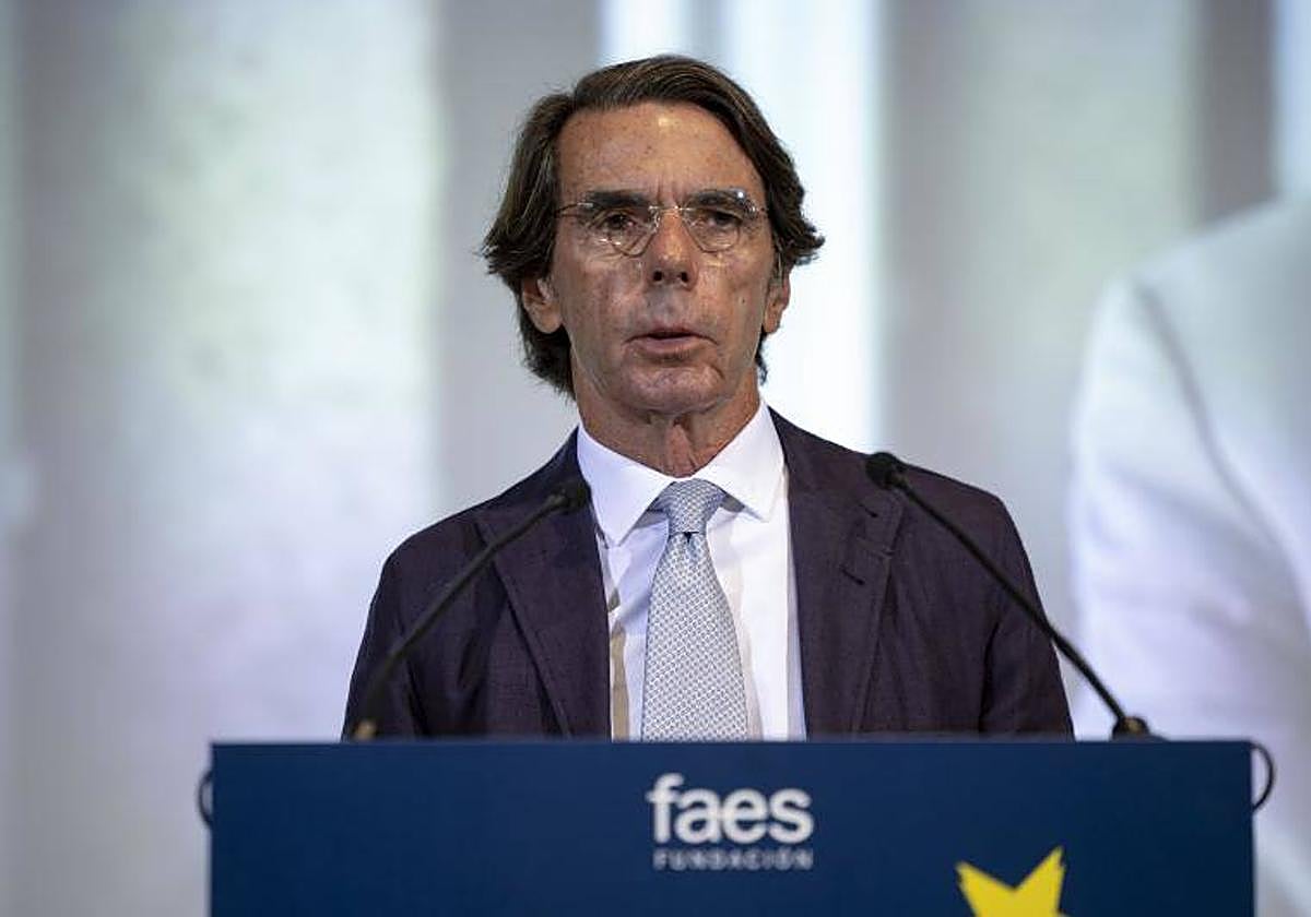 El expresidente del Gobierno José María Aznar