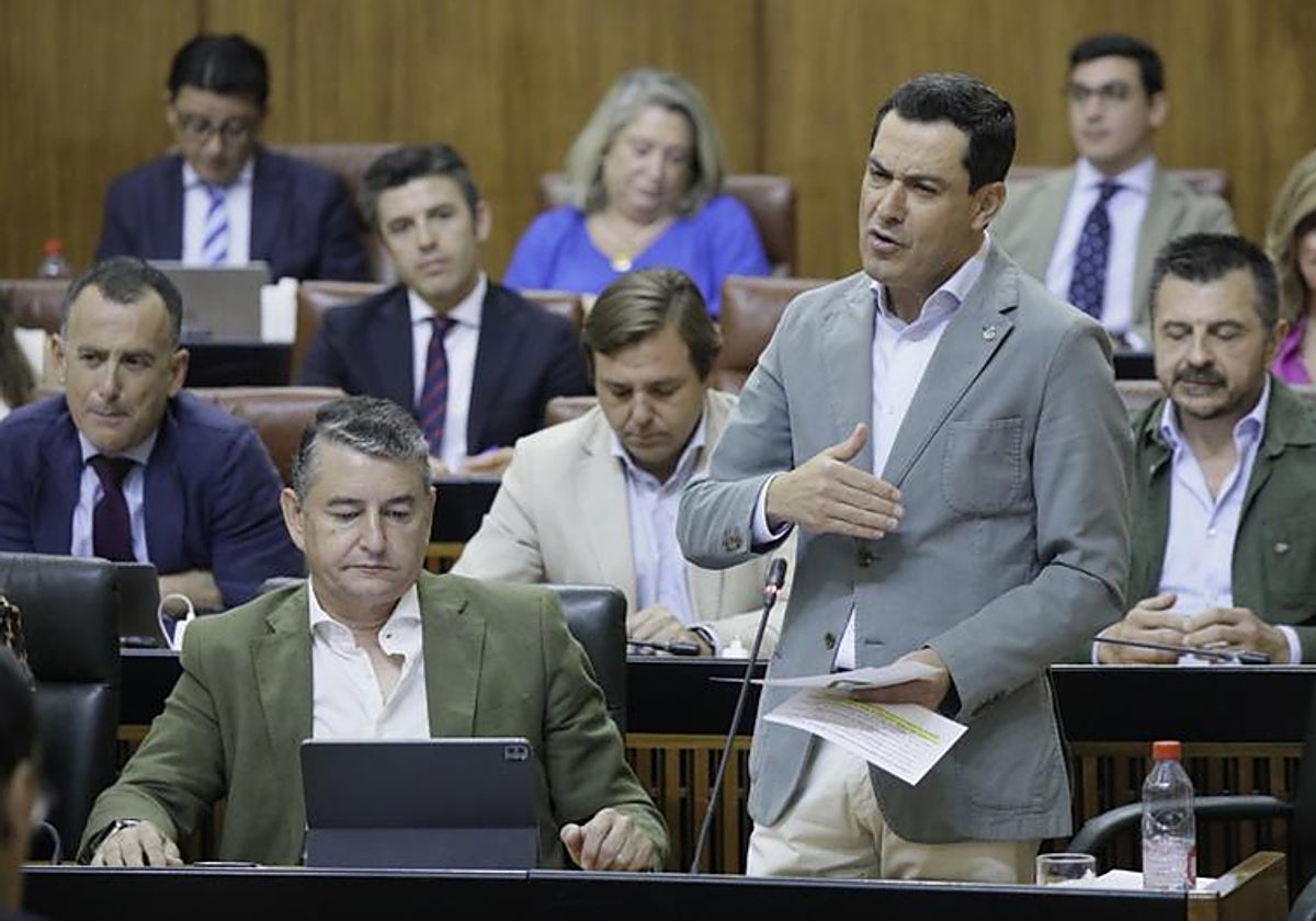 El presidente de la Junta, Juanma Moreno