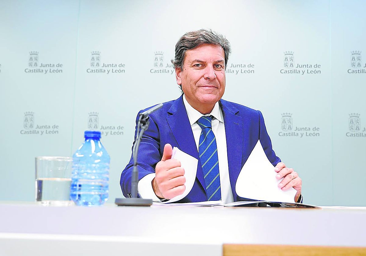 Carriedo ayer, en la rueda de prensa posterior al Consejo de Gobierno