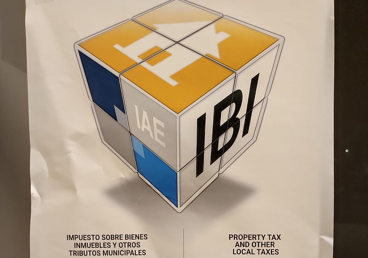 Cartel en castellano e inglés difundido por la Plataforma per la Llengua en su denuncia por la «discriminación» al valenciano.