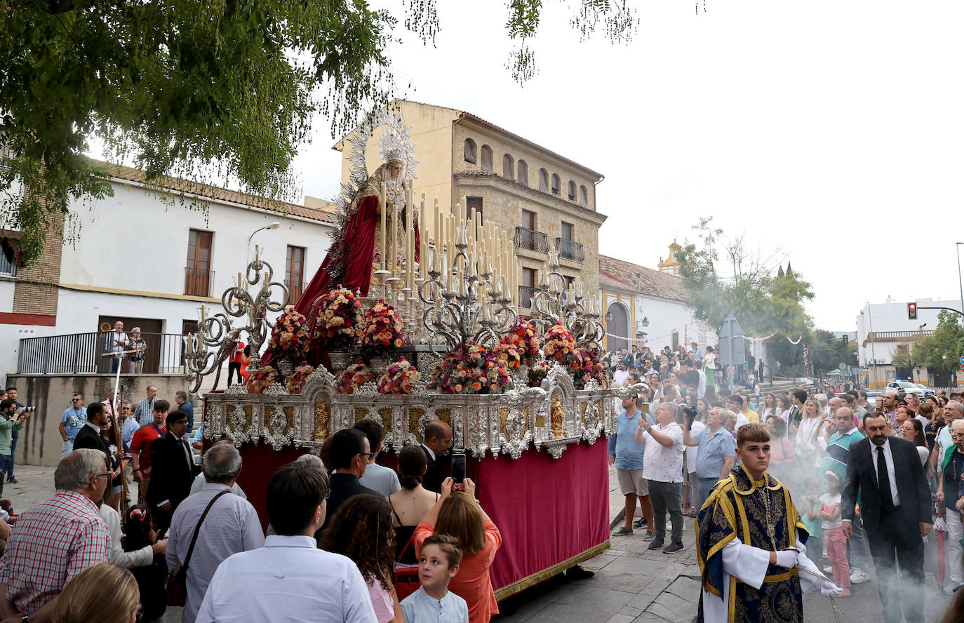 La solemne procesión de la Virgen del Rayo, en imágenes