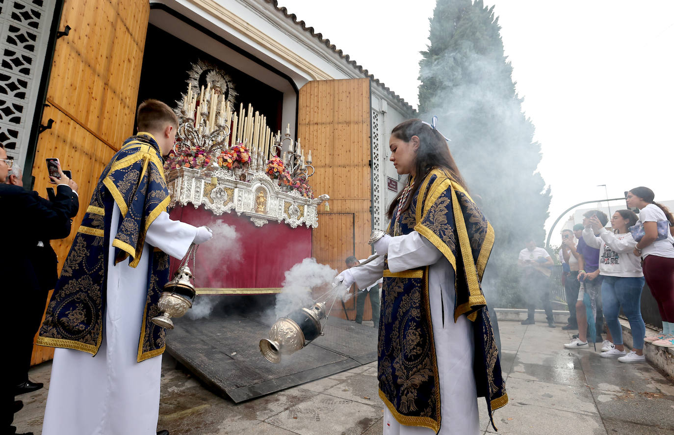 La solemne procesión de la Virgen del Rayo, en imágenes