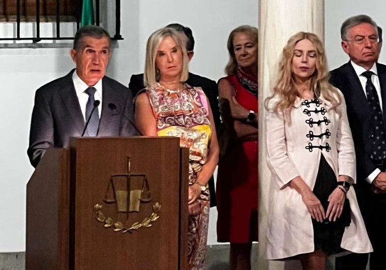 Lorenzo del Río, durante su intervención en la apertura del año judicial, ayer en Granada