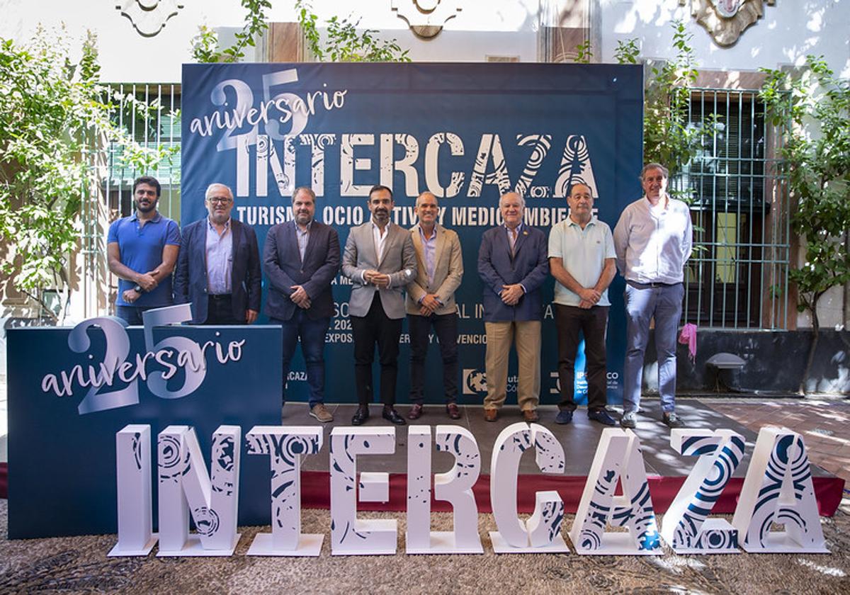 El presidente del Iprodeco, Félix Romero, este lunes en la presentación de Intercaza 2023