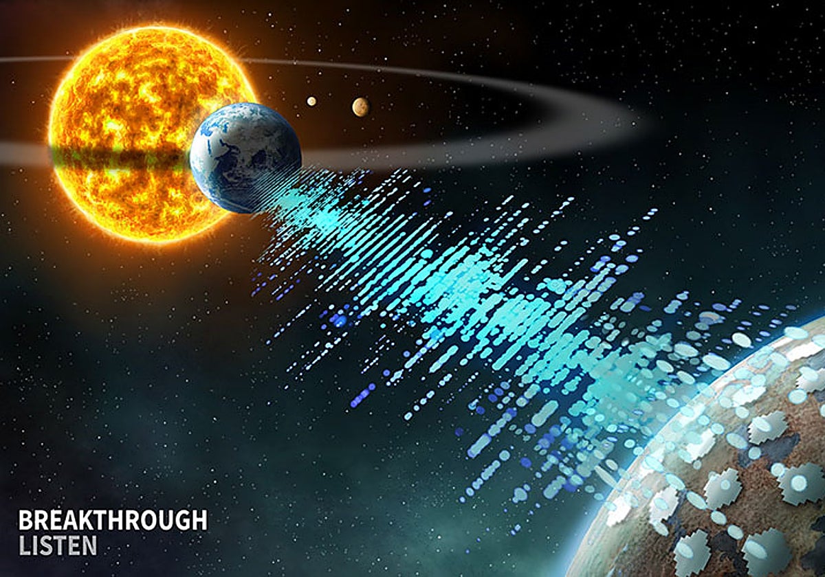 Imagen difundida por la Universidad de Valencia sobre el concurso para diseñar un mensaje a un exoplaneta.