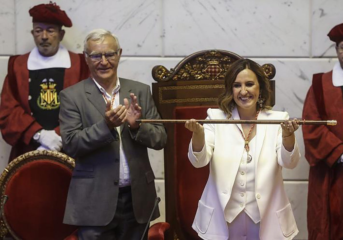 Imagen de archivo de la toma de posesión de María José Catalá como alcaldesa de Valencia
