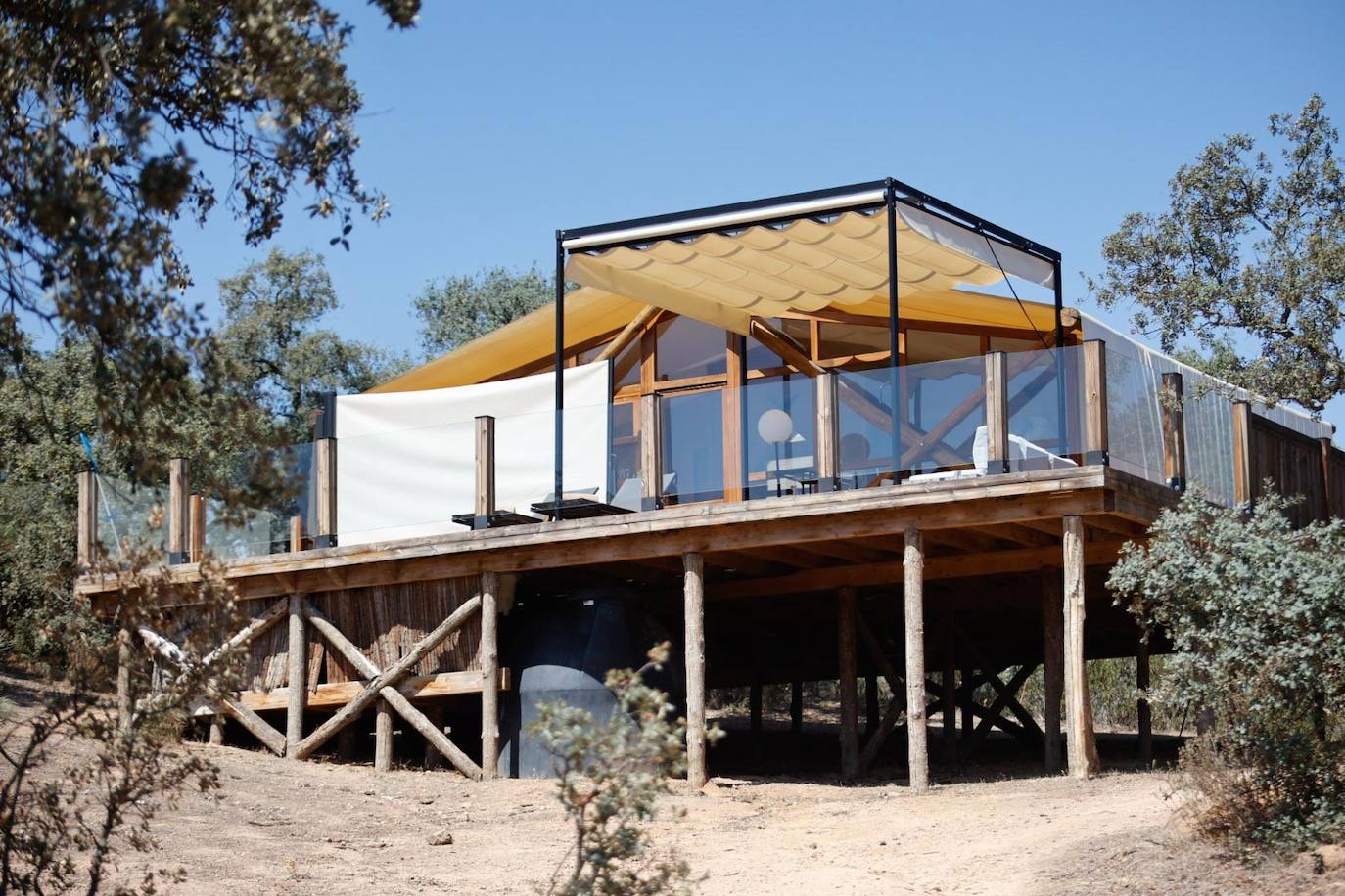 Las lujosas suites del glamping de lujo en Adamuz, en imágenes