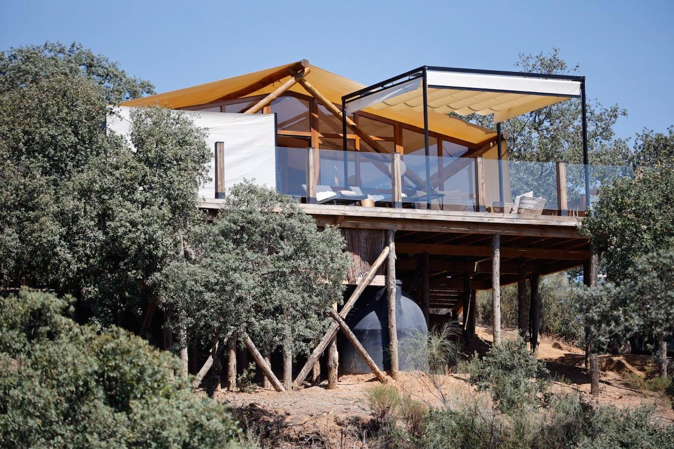 Las lujosas suites del glamping de lujo en Adamuz, en imágenes