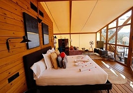 Las lujosas suites del glamping de lujo en Adamuz, en imágenes