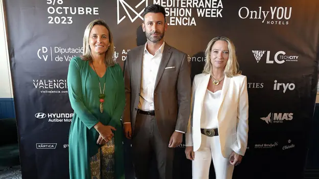 Imagen de Paula Llobet, Sergio Puig y Paz Carceller durante la presentación del evento