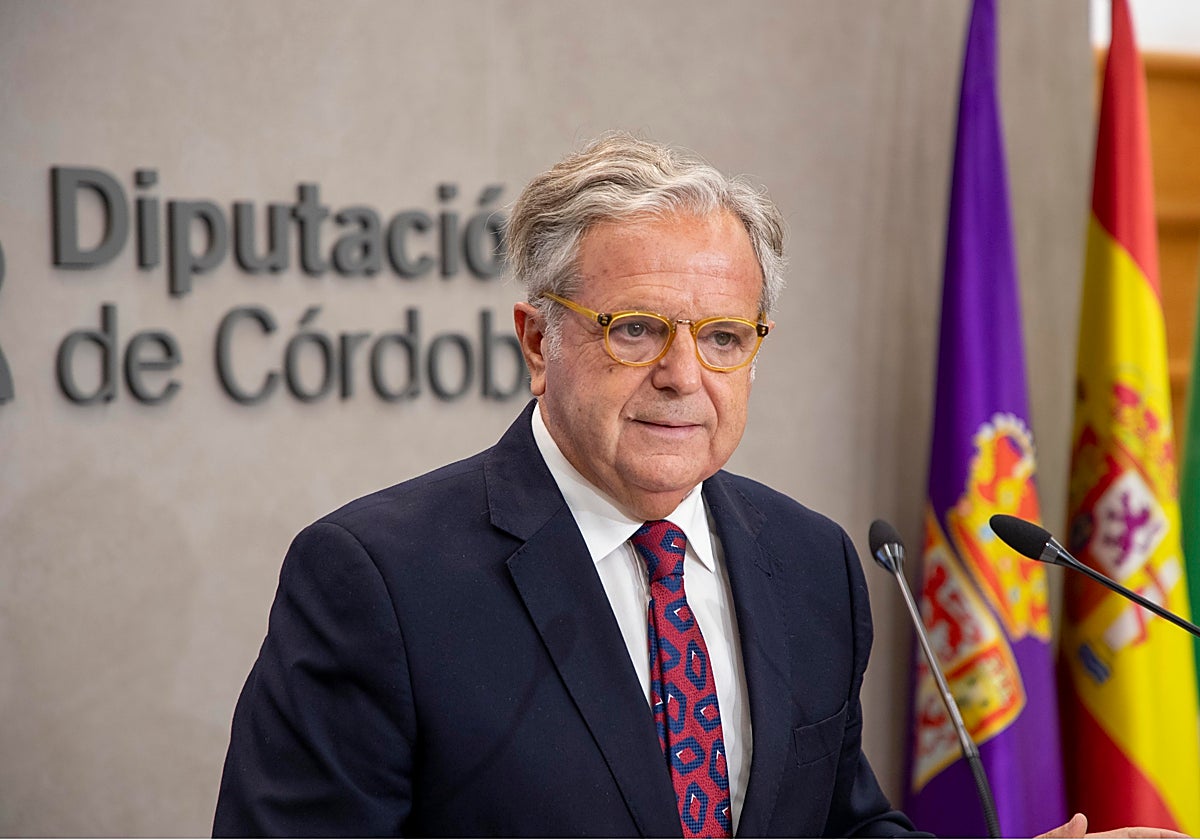 Fuentes en su comparecencia de este lunes en la Diputación de Córdoba