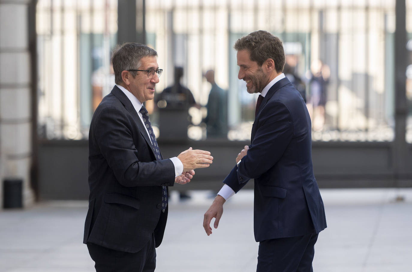 El portavoz del PSOE en el Congreso, Patxi López y el portavoz del PP y vicesecretario de Cultura y Sociedad Abierta, Borja Sémper